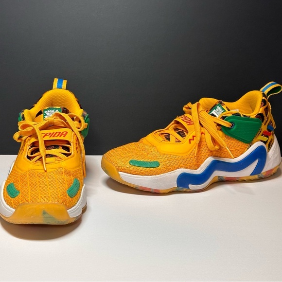 Adidas x Lego D.O.N. Issue 3 LEGO Sneakers GZ5512 Boy / girl Size 6 Women Sz 7.5 - Picture 1 of 15